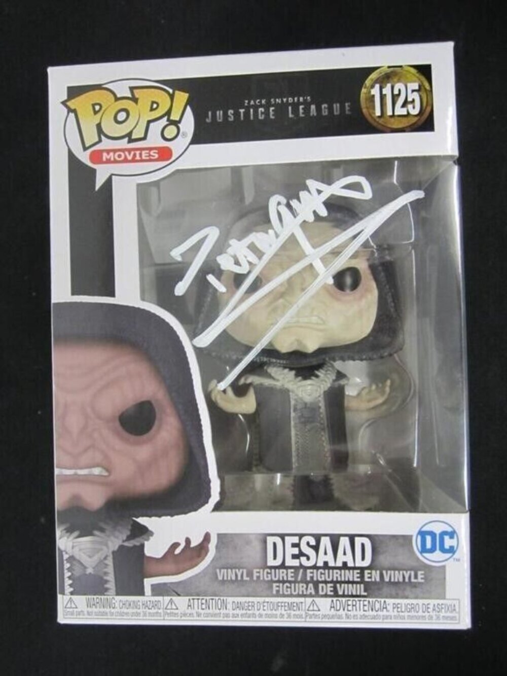 Peter Guinness signed Funko - POP! Movies: Justice League - DeSaad #1125 w/COA